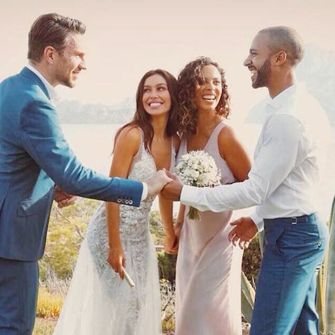 Rochelle Humes, Amanda Holden and Alesha Dixon stun at star-studded wedding of celebrity makeup artist Francesca Neill – see the pics