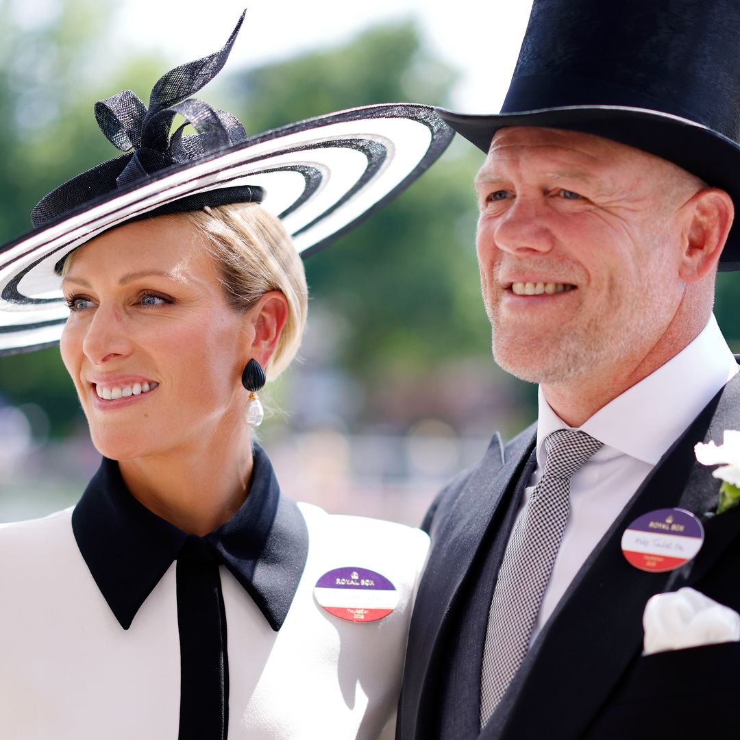 Zara Tindall holds hands with husband Mike on the beach in blink-and-you-miss-it moment