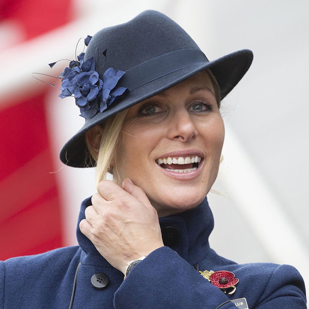 Zara Tindall stuns at Cheltenham Festival in leather trousers and knee-high boots