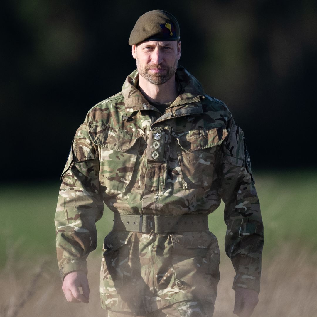 Prince William dons camouflage ahead of joint appearance with wife Kate