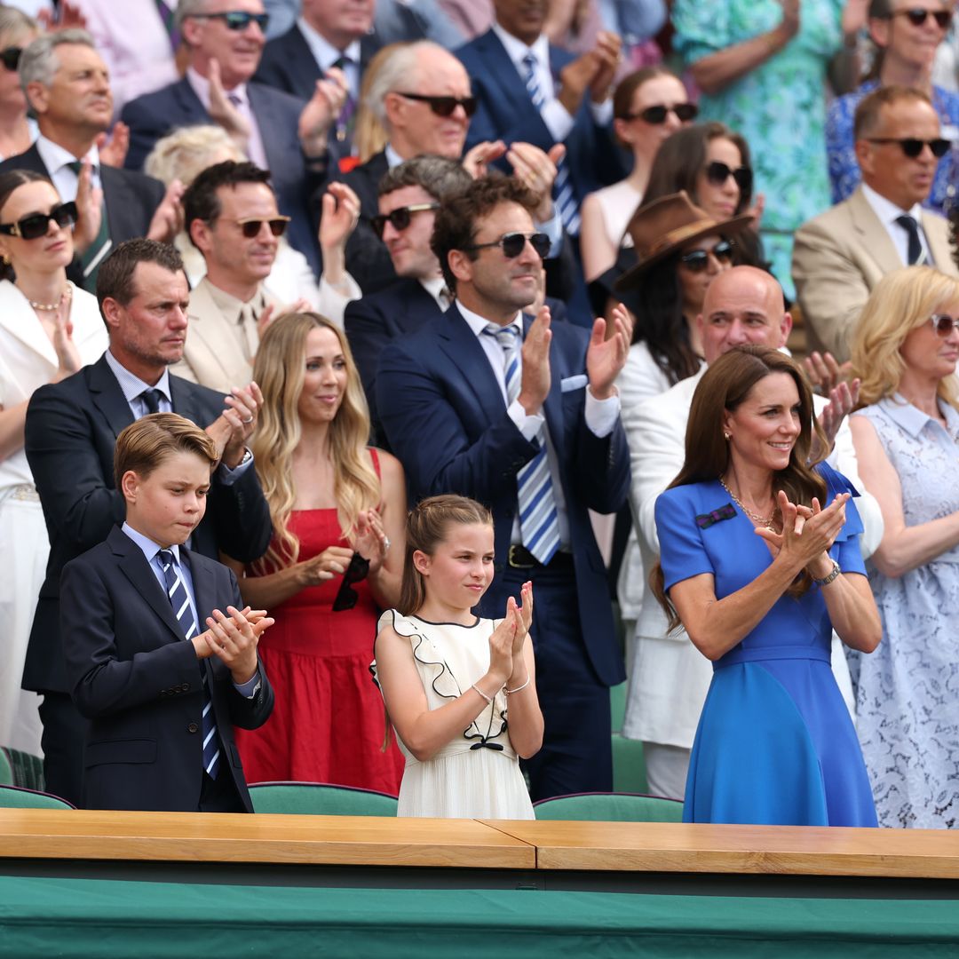 Who is in the royal box at Wimbledon 2025 today?