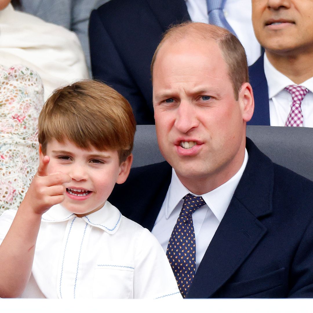 Prince William at 6 compared to mini-me son Prince Louis