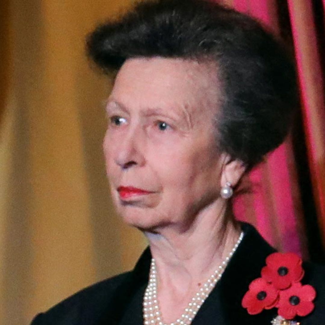 Why did Princess Anne wear three poppies at the Festival of Remembrance?