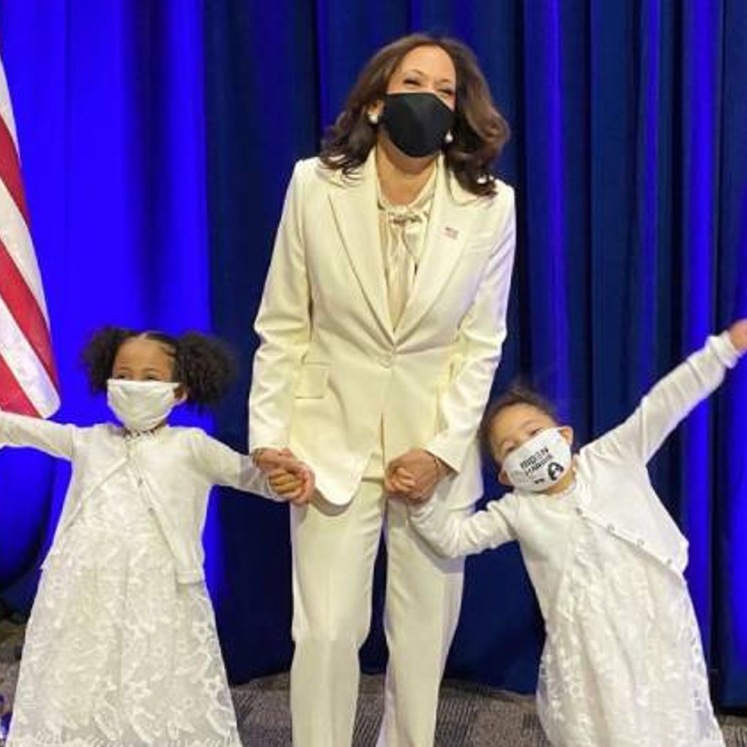 Kamala Harris' grand-nieces paid homage to her in the cutest inauguration coats