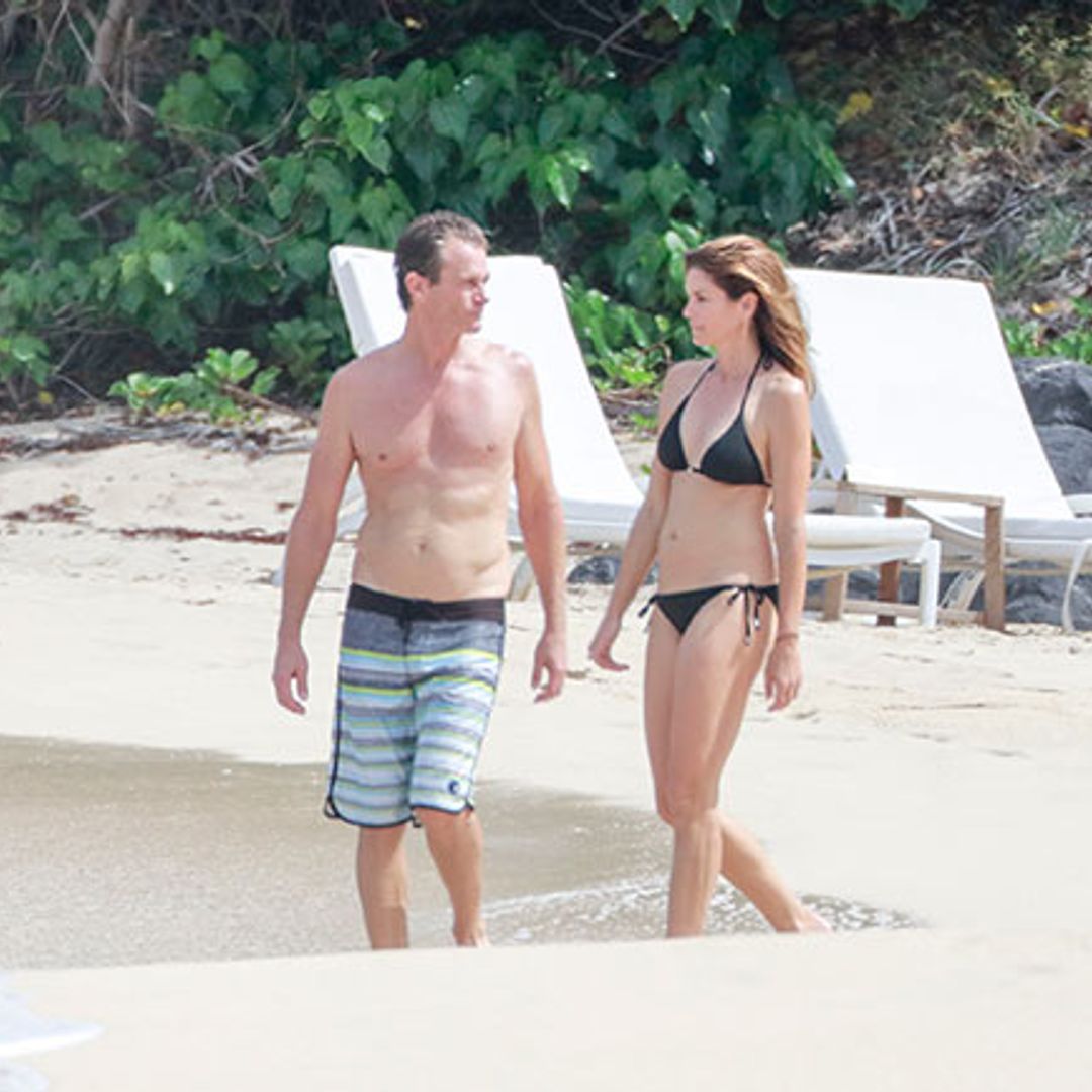 Cindy Crawford jets off to St. Barths for 50th birthday celebrations