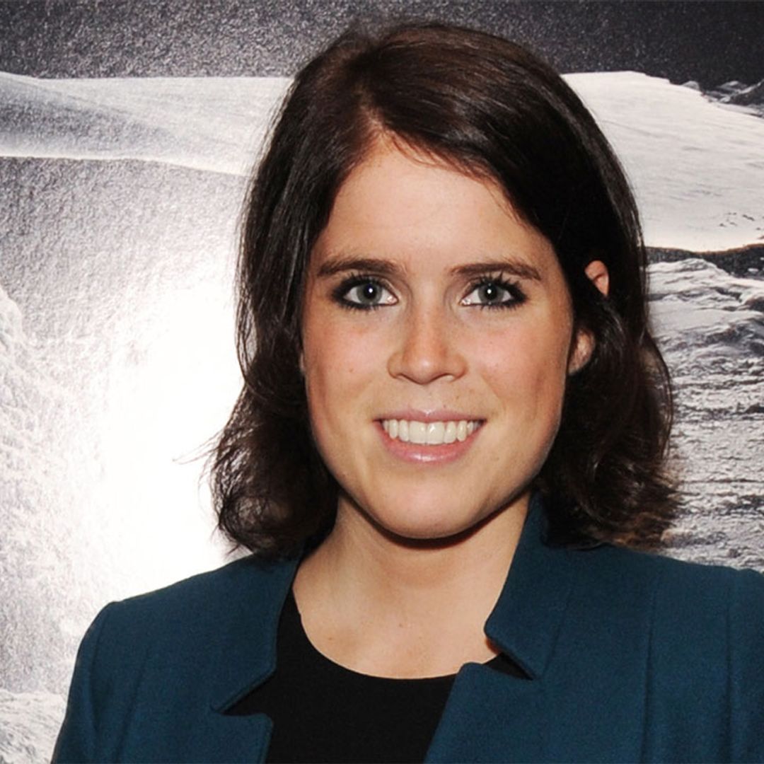 Princess Eugenie steps out in a chic black jumper dress and funky accessories