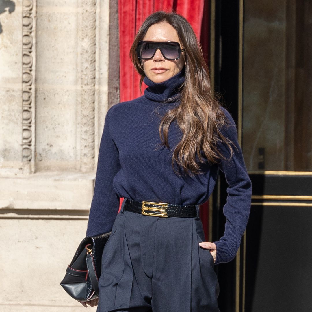 Victoria Beckham's monogrammed tights are all we want for winter