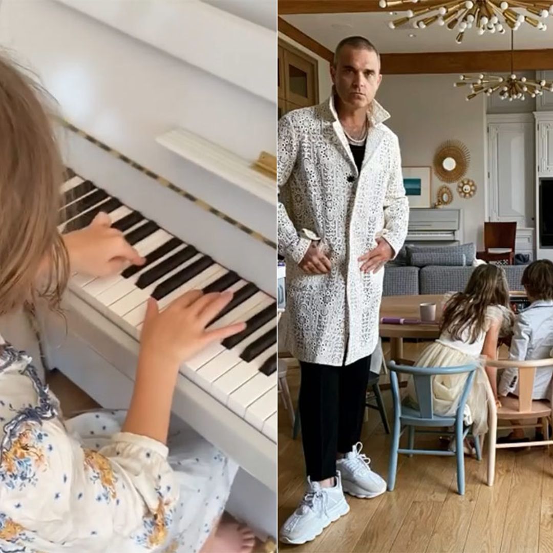 Robbie Williams' daughter Teddy has a fancy dress wardrobe little girls dream of