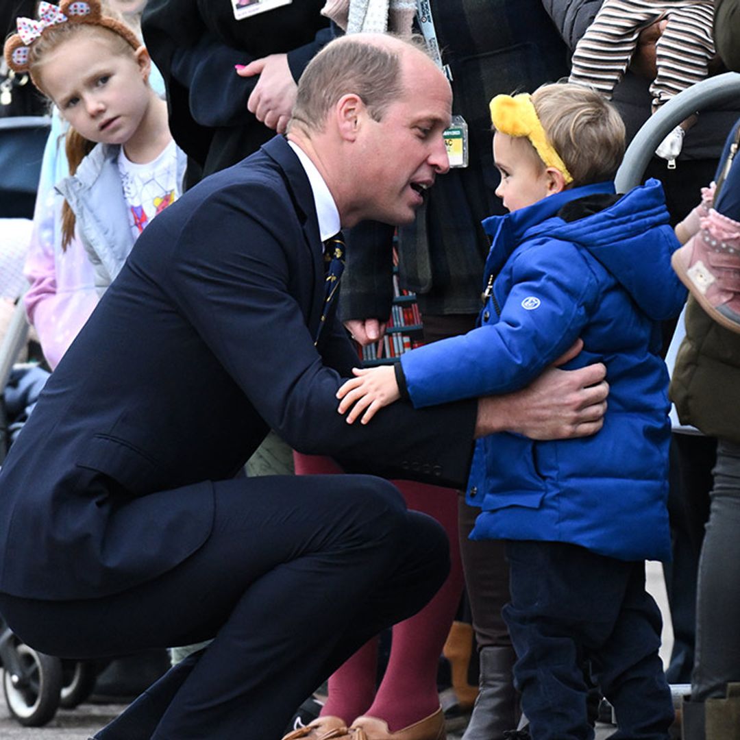 Prince William hugs young boy as he makes sweet promise – see adorable photos