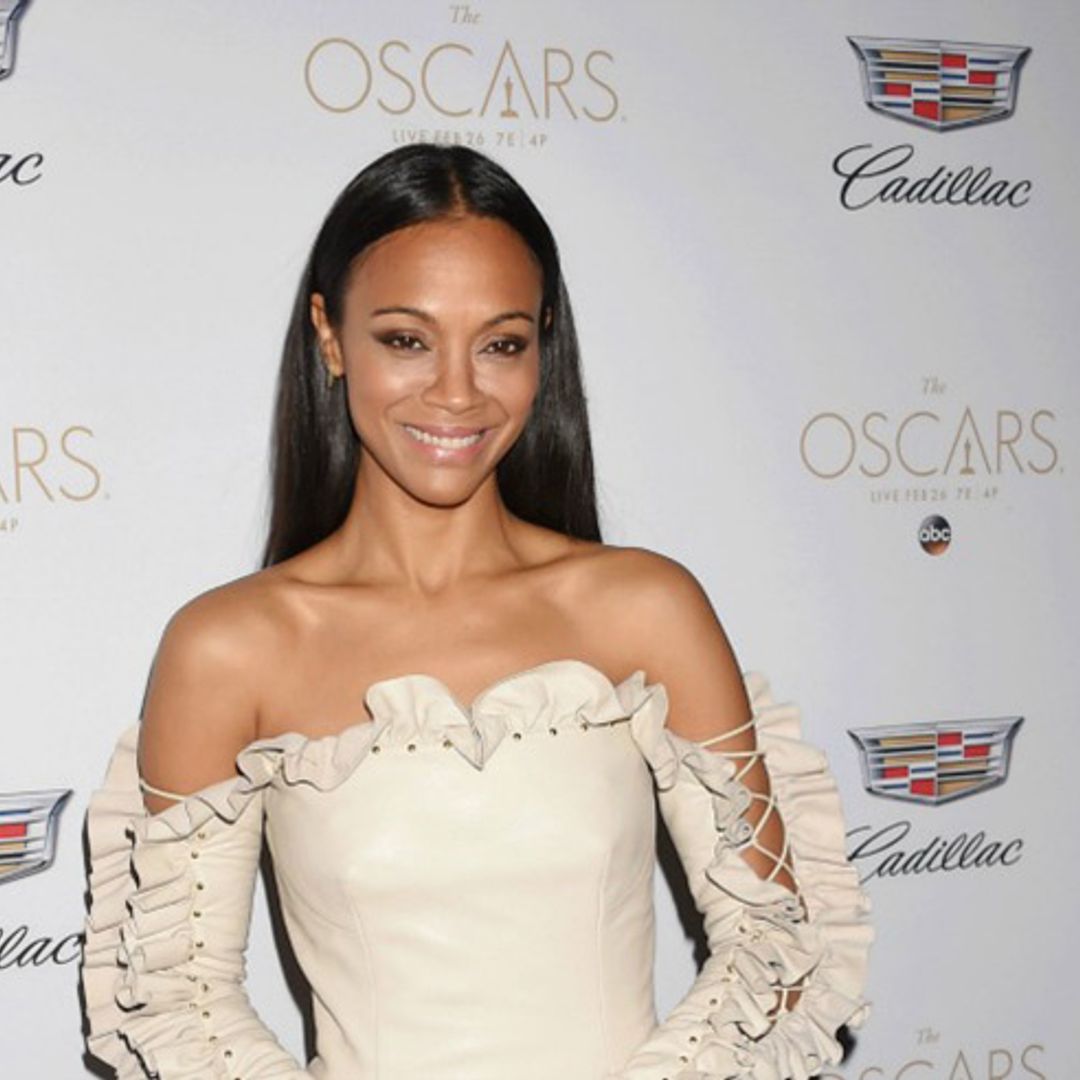 Zoe Saldana on keeping Zen a secret at first and why she loves being in a house full of boys