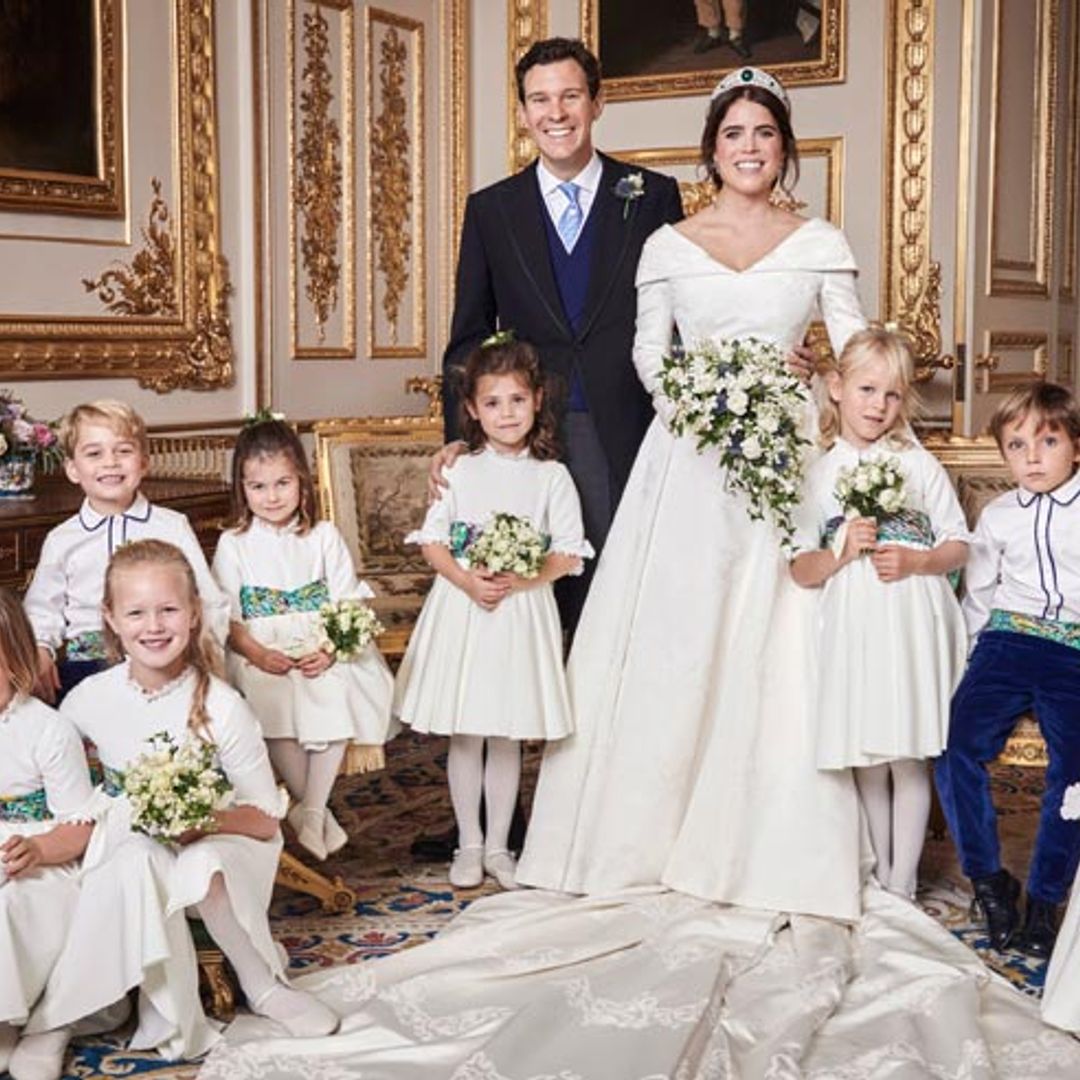 Princess Eugenie's official wedding photos released: see George, Charlotte and the other royals beaming