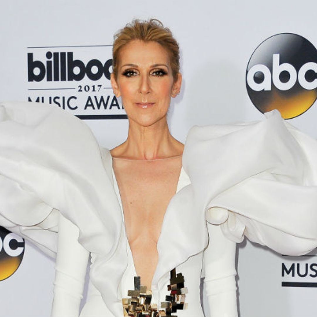 Celine Dion looks positively angelic in striking puff-sleeved gown at the Billboard Music Awards