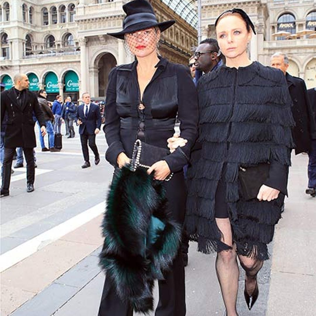 Victoria Beckham joins mourners at Franca Sozzani's memorial service