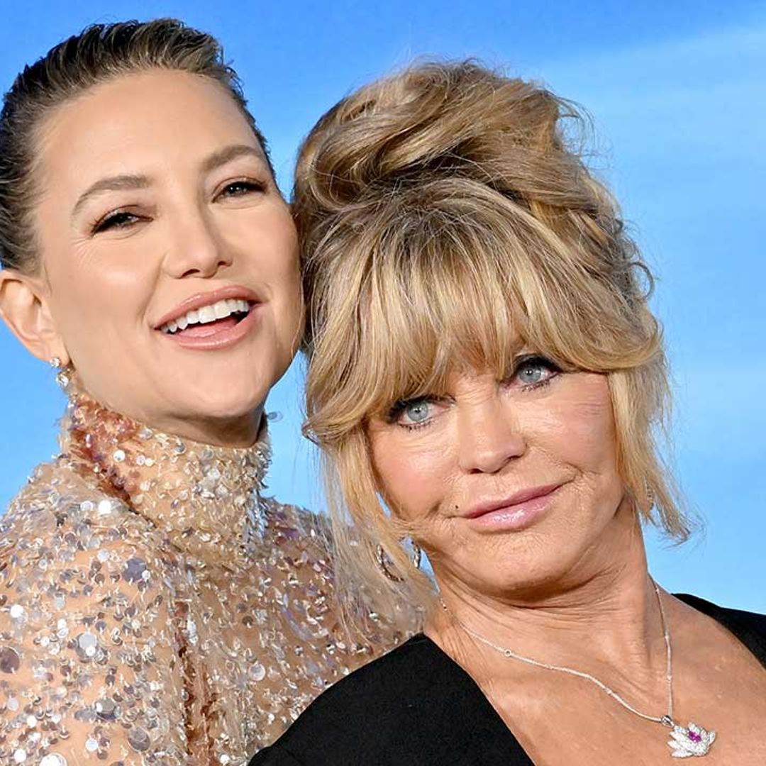 Kate Hudson steals the show in dazzling sheer gown alongside Goldie Hawn