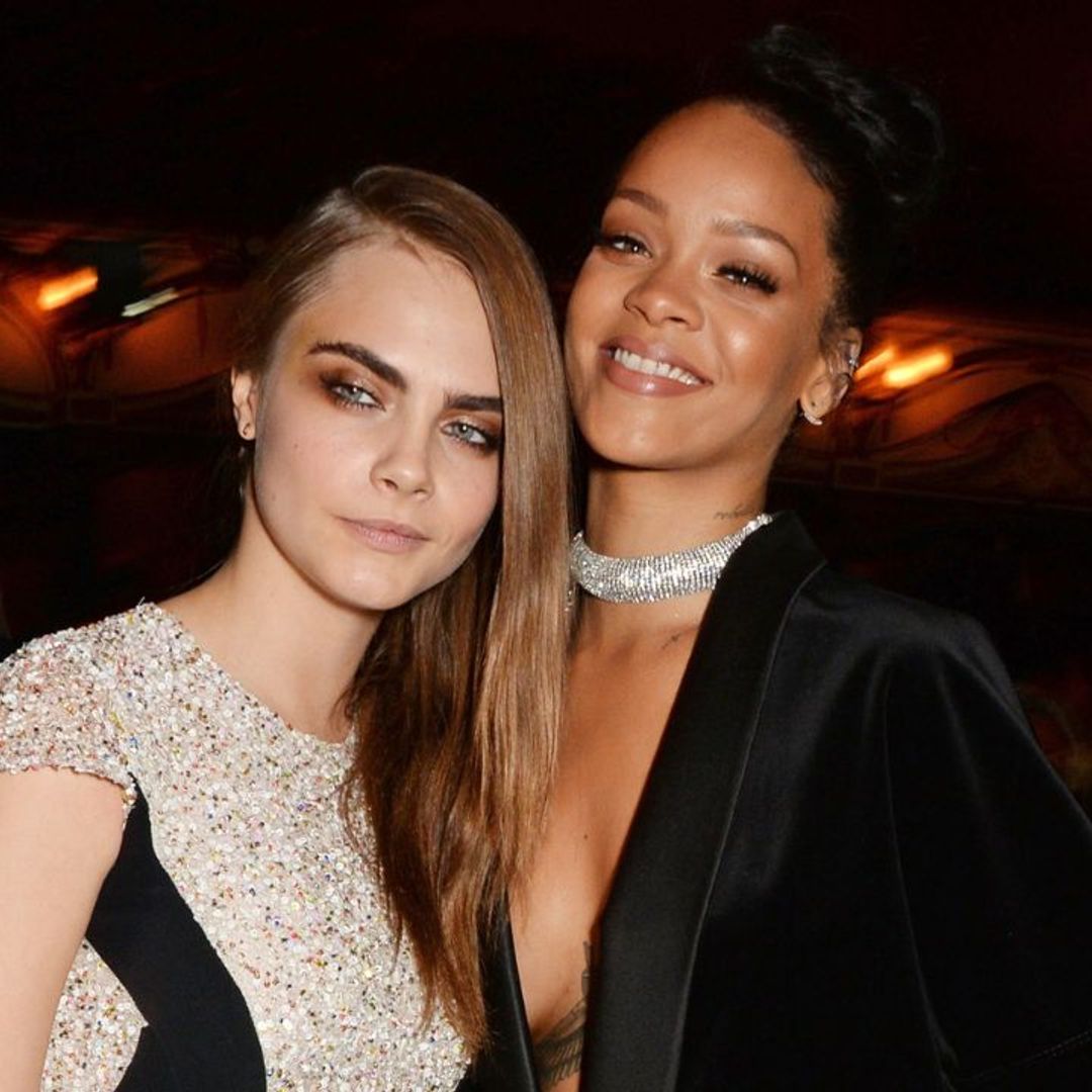 Cara Delevingne just made a Rihanna inspired style statement at the Super Bowl