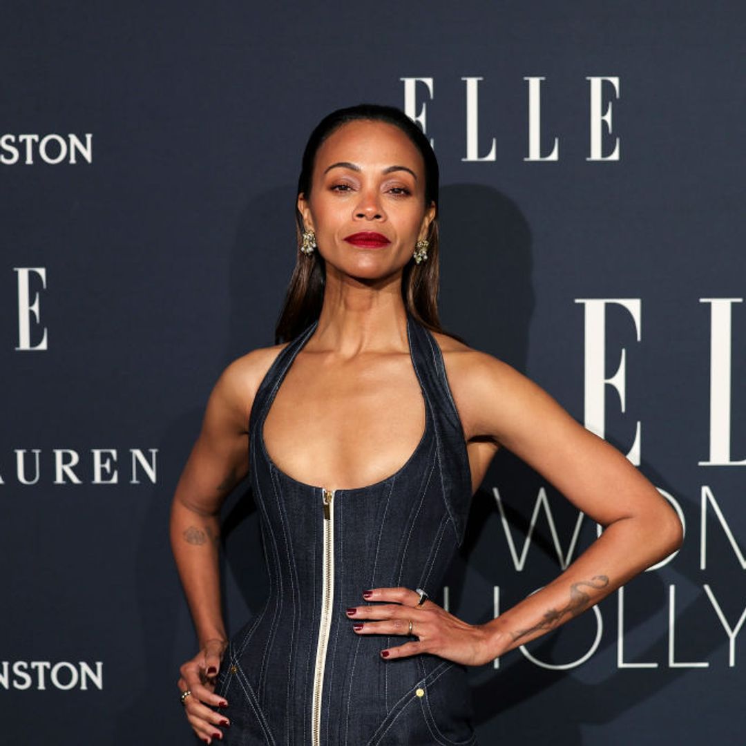 Zoe Saldana debuts 'Bordeaux Berry' nails at the Elle Women in Hollywood Awards