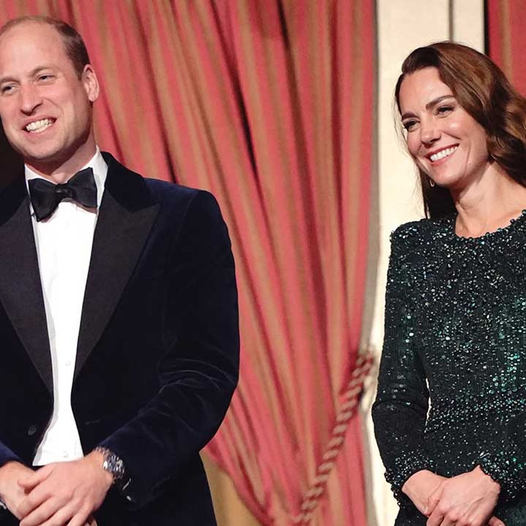 Prince William and Kate Middleton in giggles during glamorous date night