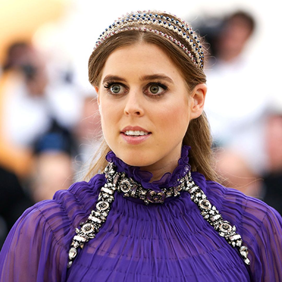 Princess Beatrice flies the flag for the UK in a stunning purple dress at the Met Gala 2018