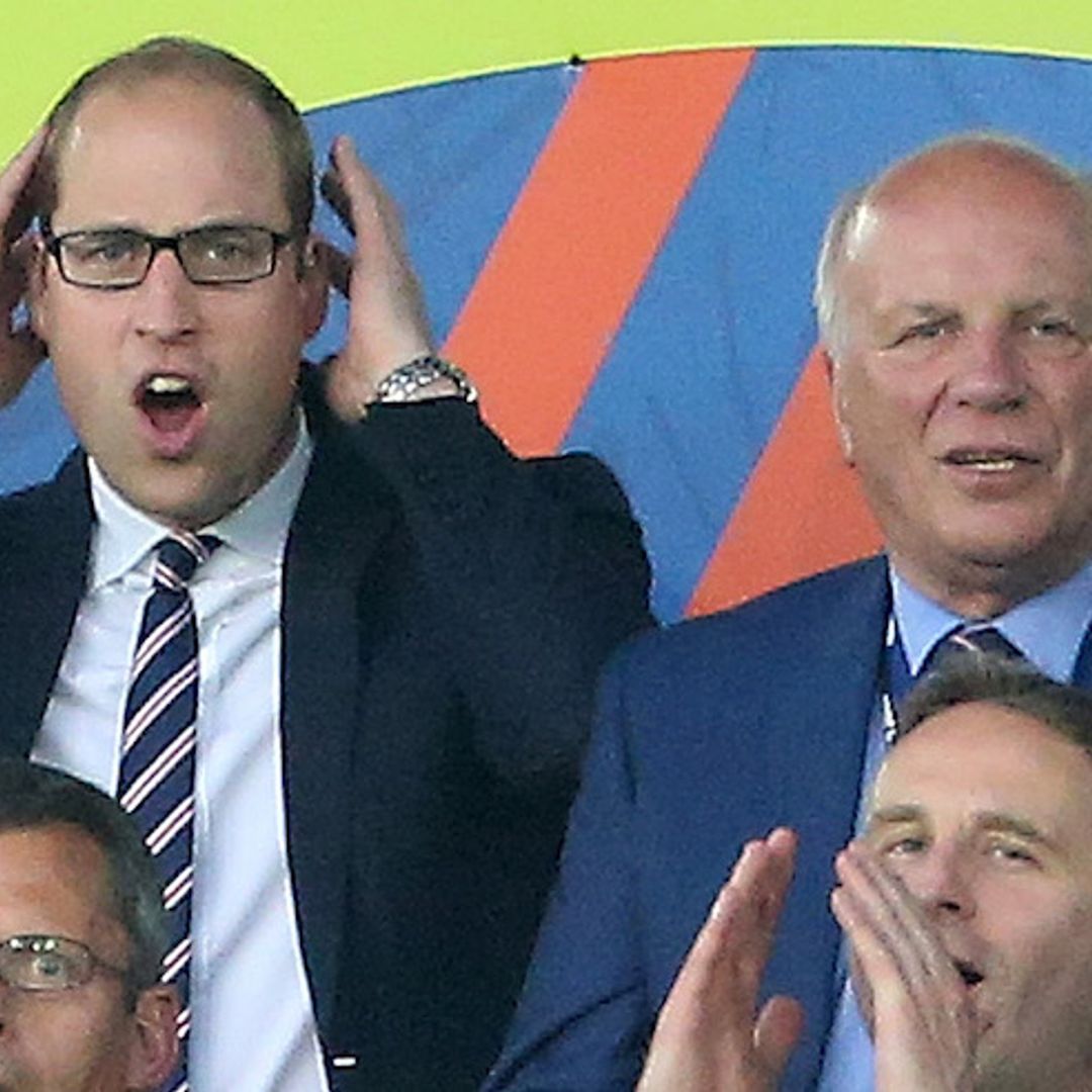 You'll never guess where Prince William watched the World Cup game: see the photos