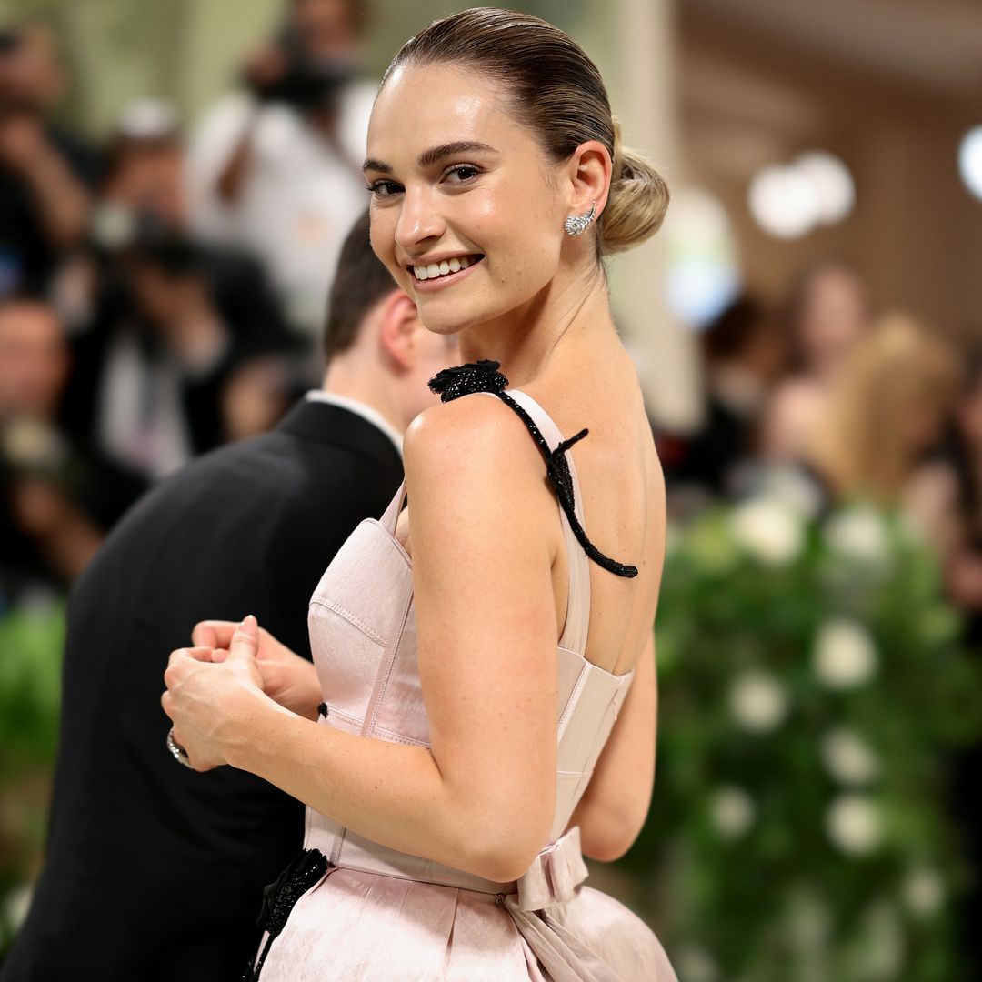 Lily James' stunning little black dress is a fashion lover's dream