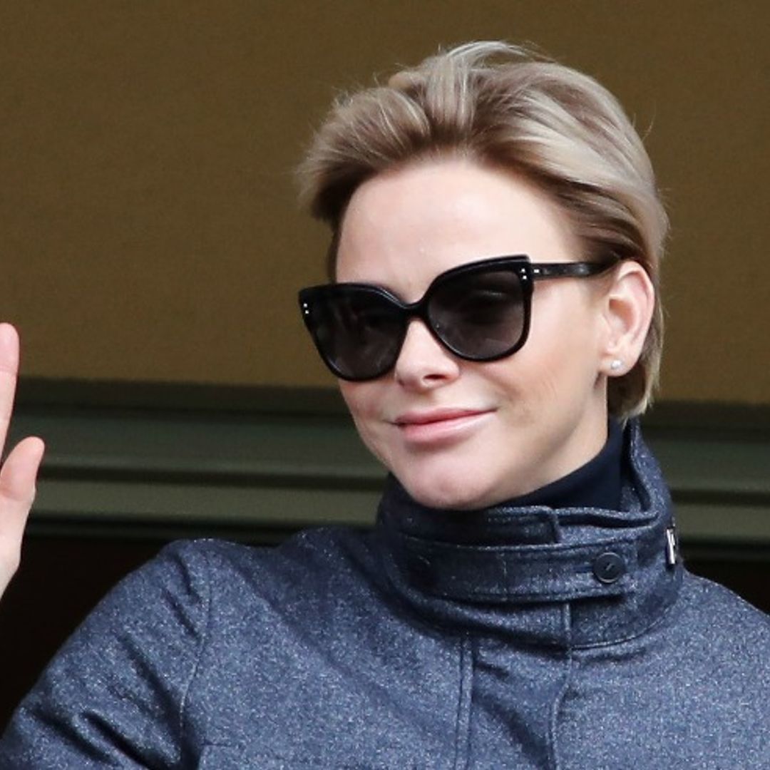 Princess Charlene of Monaco wears chic grey outfit at rugby tournament