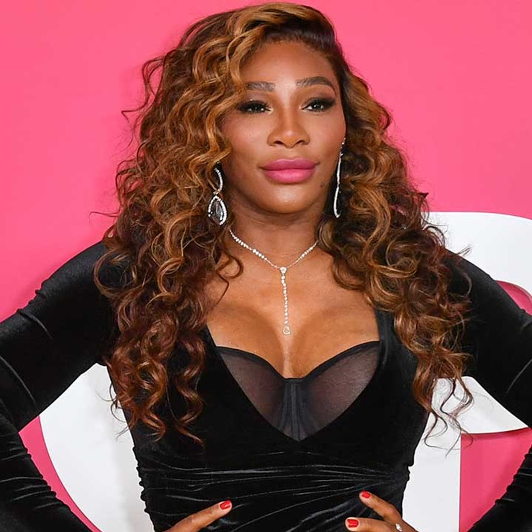 Serena Williams showcases amazing figure and toned legs in high slit gown