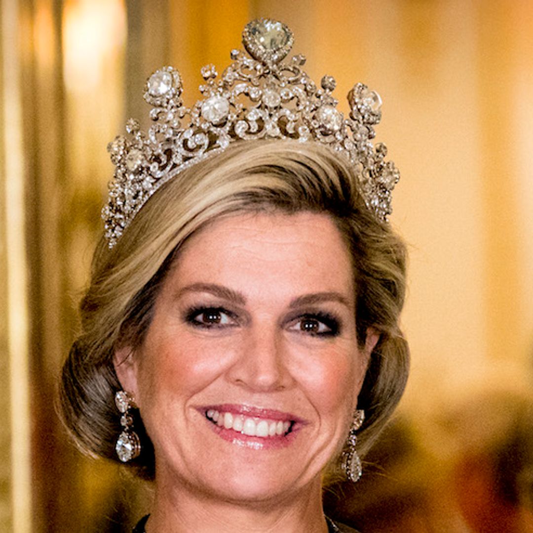 Queen Máxima reveals the special reason she wore the rare Stuart diamond for British state dinner