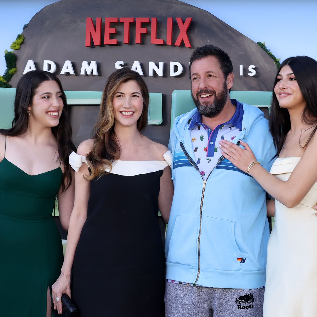 Adam Sandler's daughters are models in the making as they make striking appearance alongside famous parents