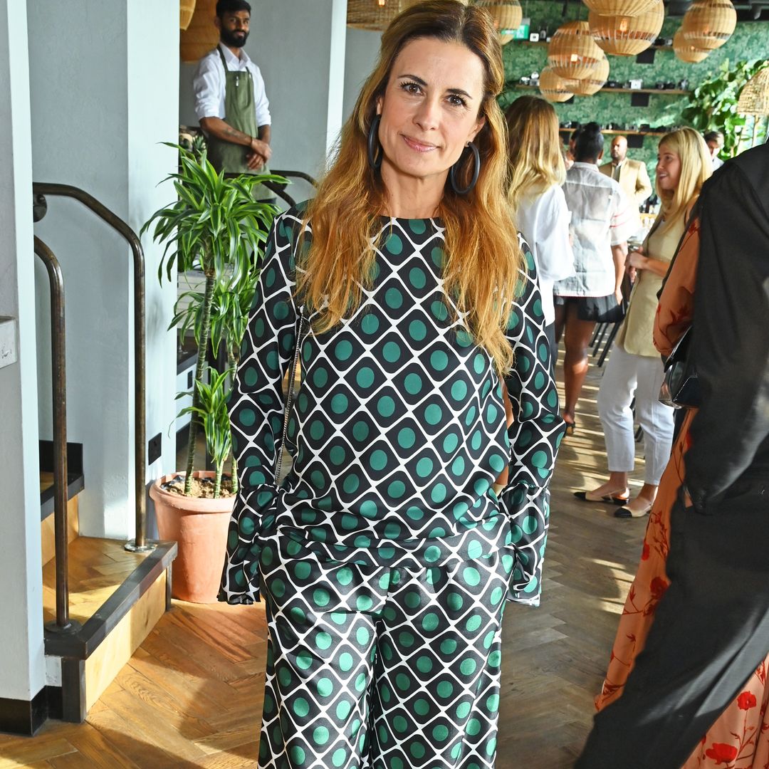 Colin Firth's eco-warrior ex-wife Livia makes glam appearance in silky co-ord