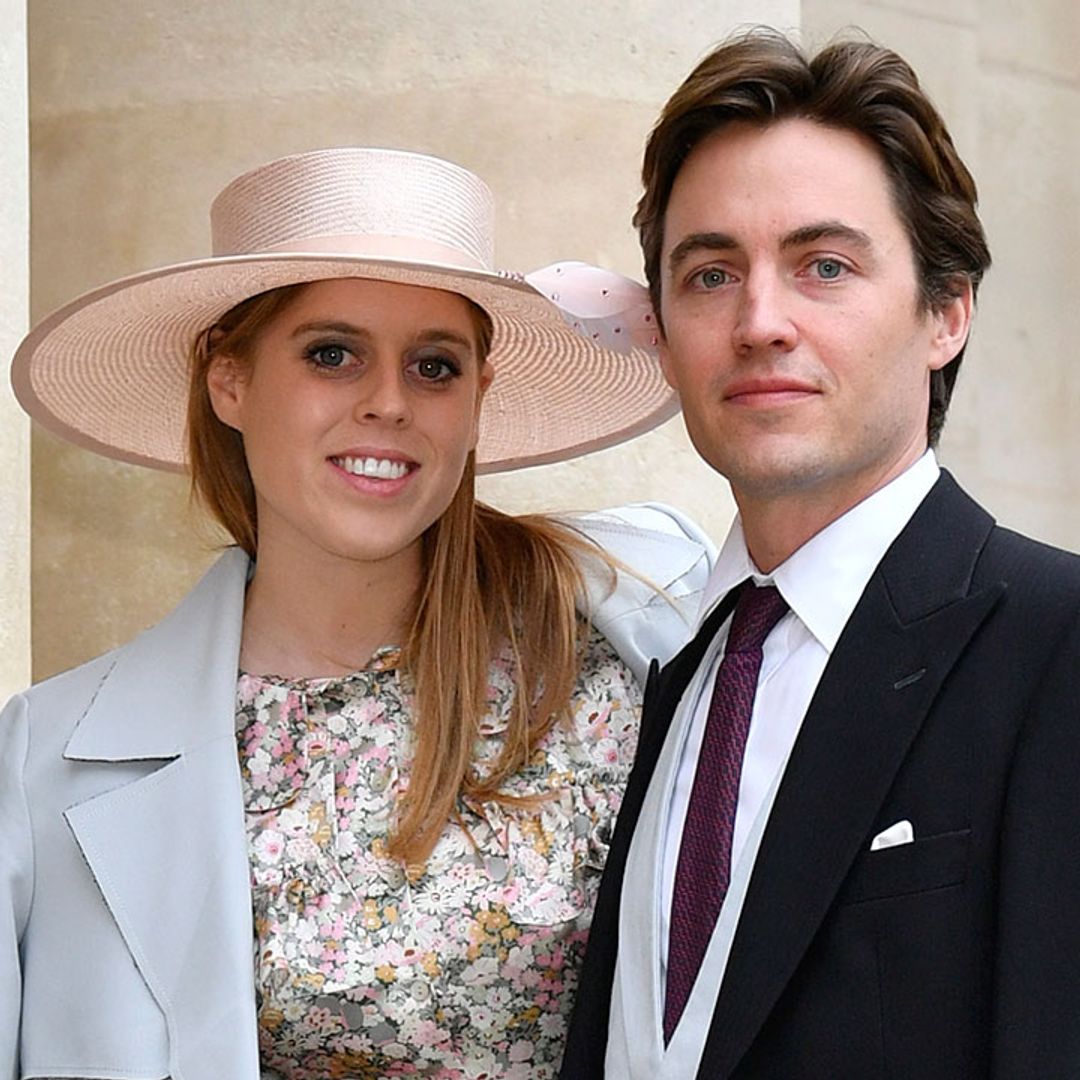 Princess Beatrice stuns in The Vampire's Wife floral dress at royal wedding with fiancé Edoardo Mapelli Mozzi