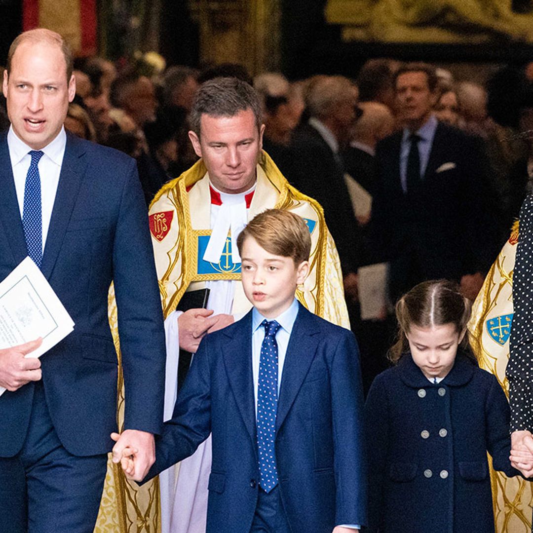 Prince George and Princess Charlotte's behaviour at memorial service gets royal fans talking