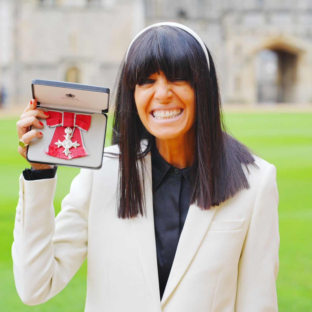 Strictly's Claudia Winkleman is the woman of the hour as she receives OBE from King Charles at Windsor Castle - best photos