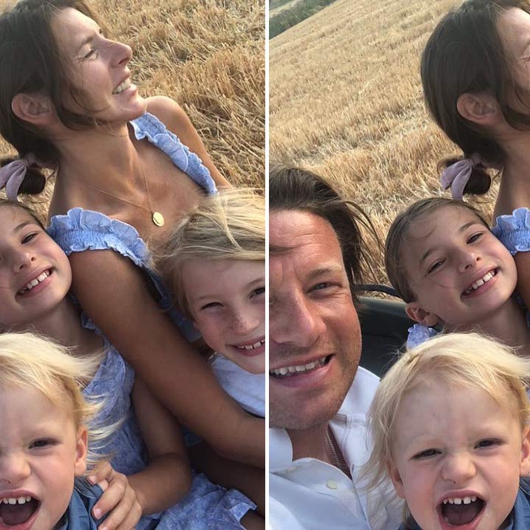 Jools Oliver reveals River and Buddy's incredible bond with heartmelting photo