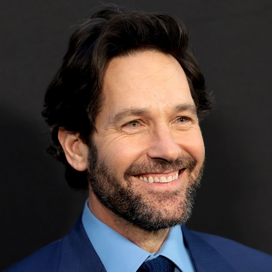 Paul Rudd sports ruggedly handsome look for his 55th birthday as he celebrates with star-studded group