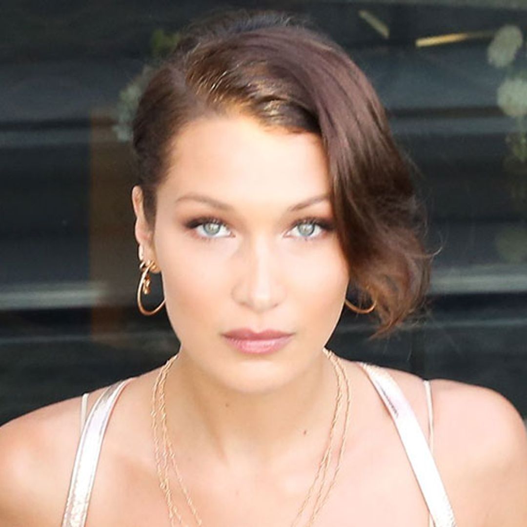 Bella Hadid shows off her flawless complexion at LA Dior beauty event
