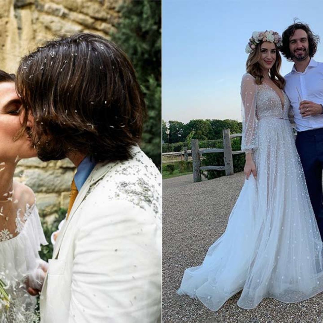 These SIX celebrity couples are celebrating their first wedding anniversary – look back at their big days