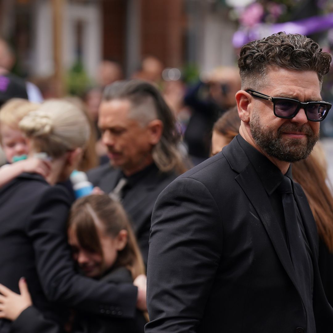Jack Osbourne's ex-wife shares personal message as distraught daughters attend funeral procession