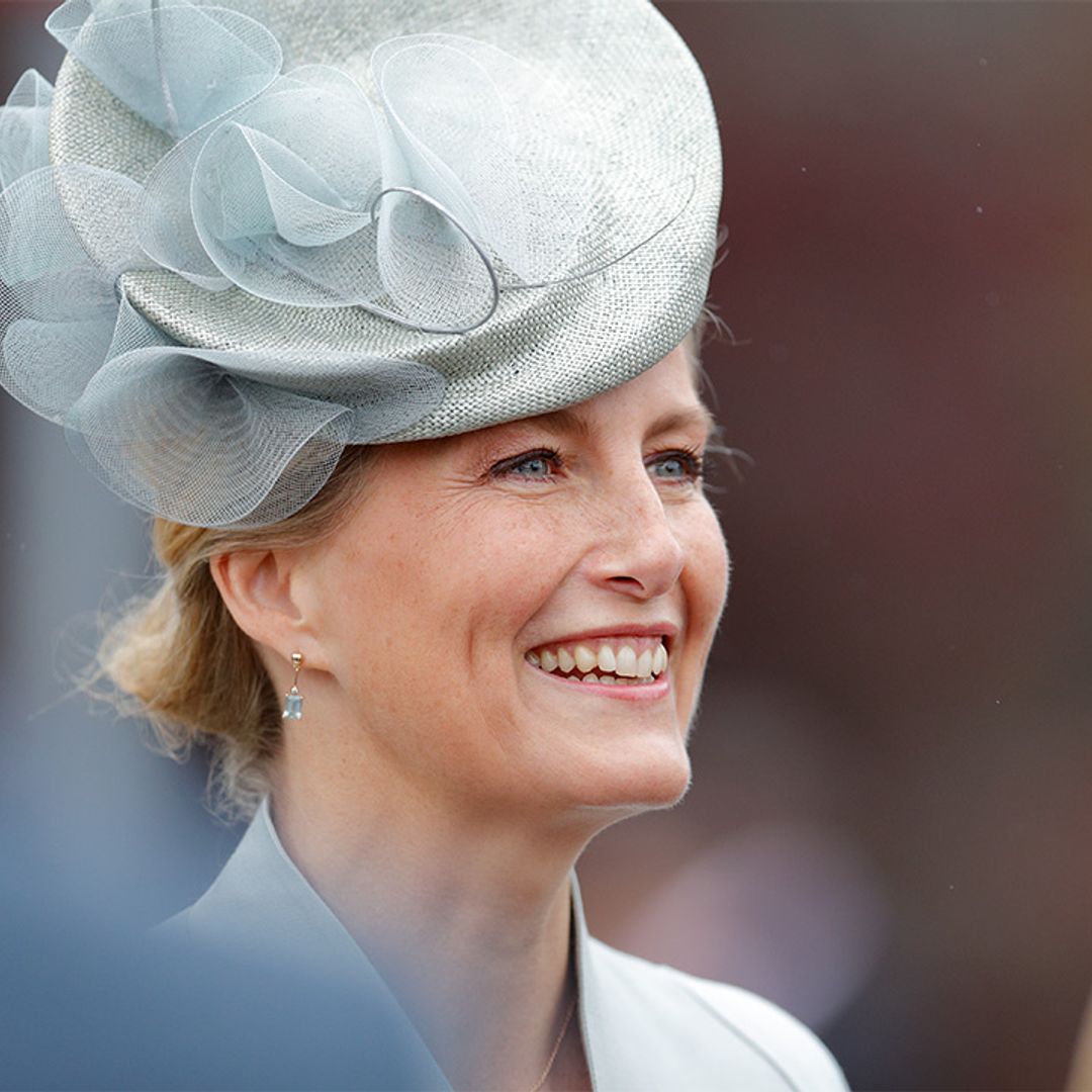 The Countess of Wessex makes her mark on Ascot in a stunning silk dress