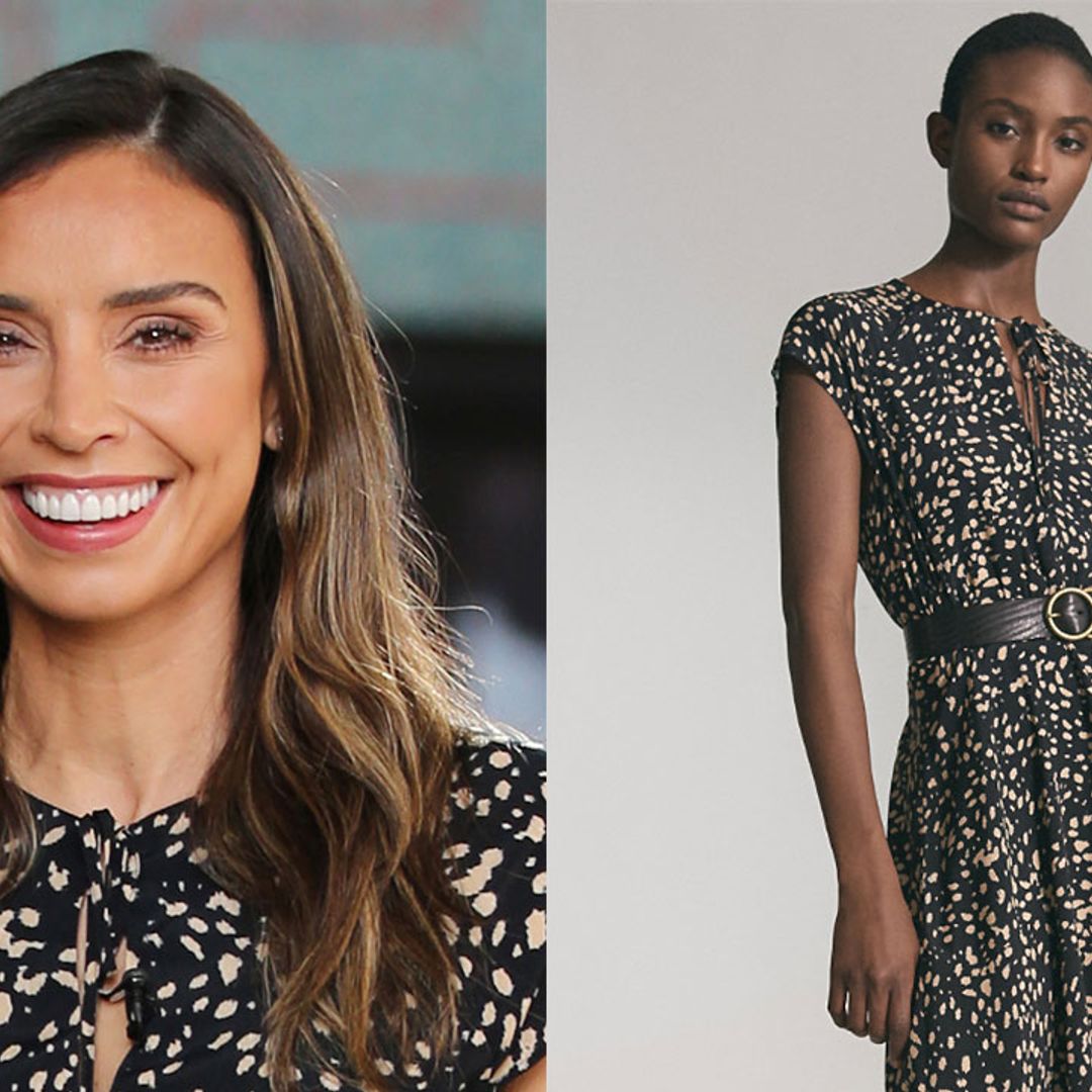 Christine Lampard's black animal print dress is the talk of Lorraine