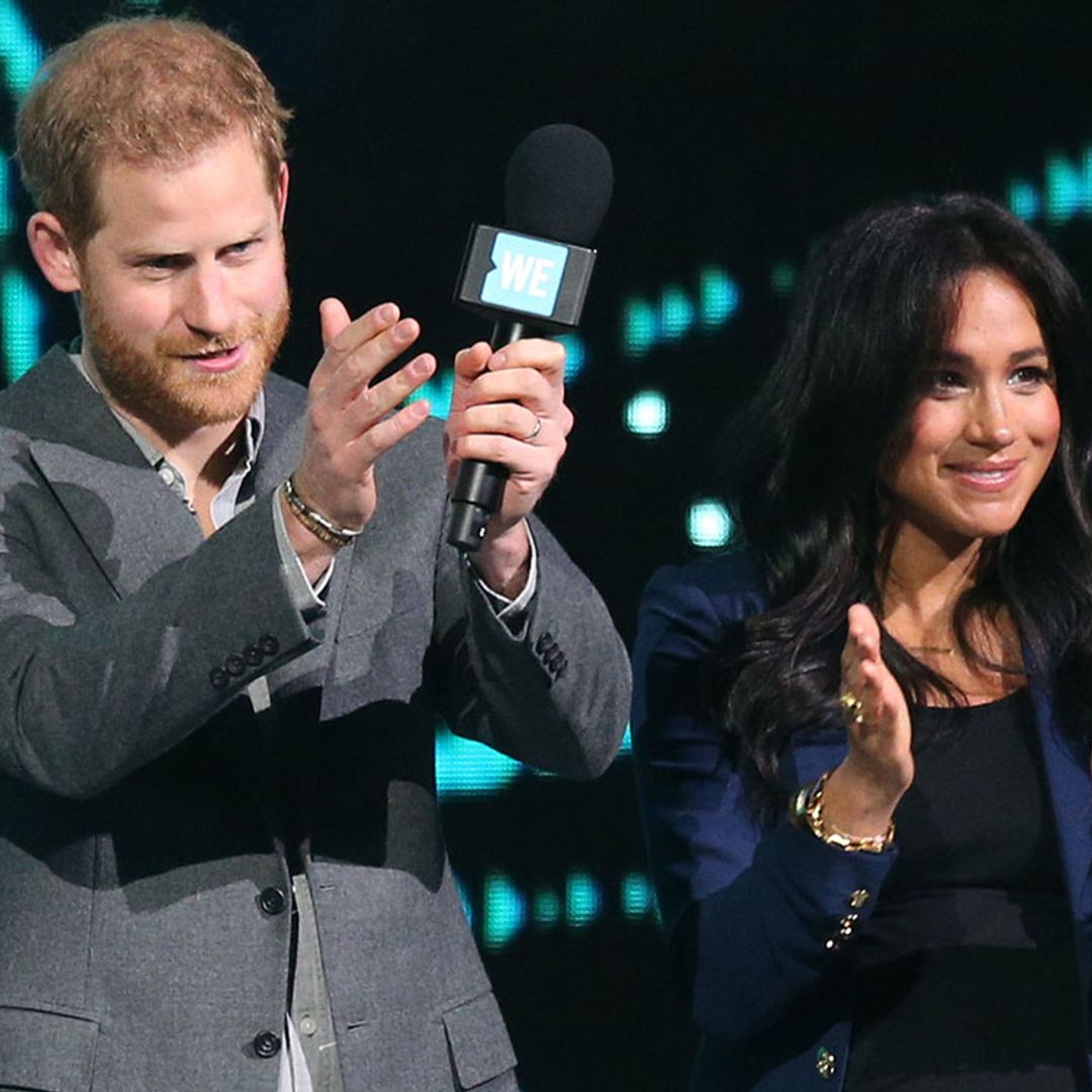 Surprise! Meghan Markle joins Prince Harry on stage at Wembley – watch video