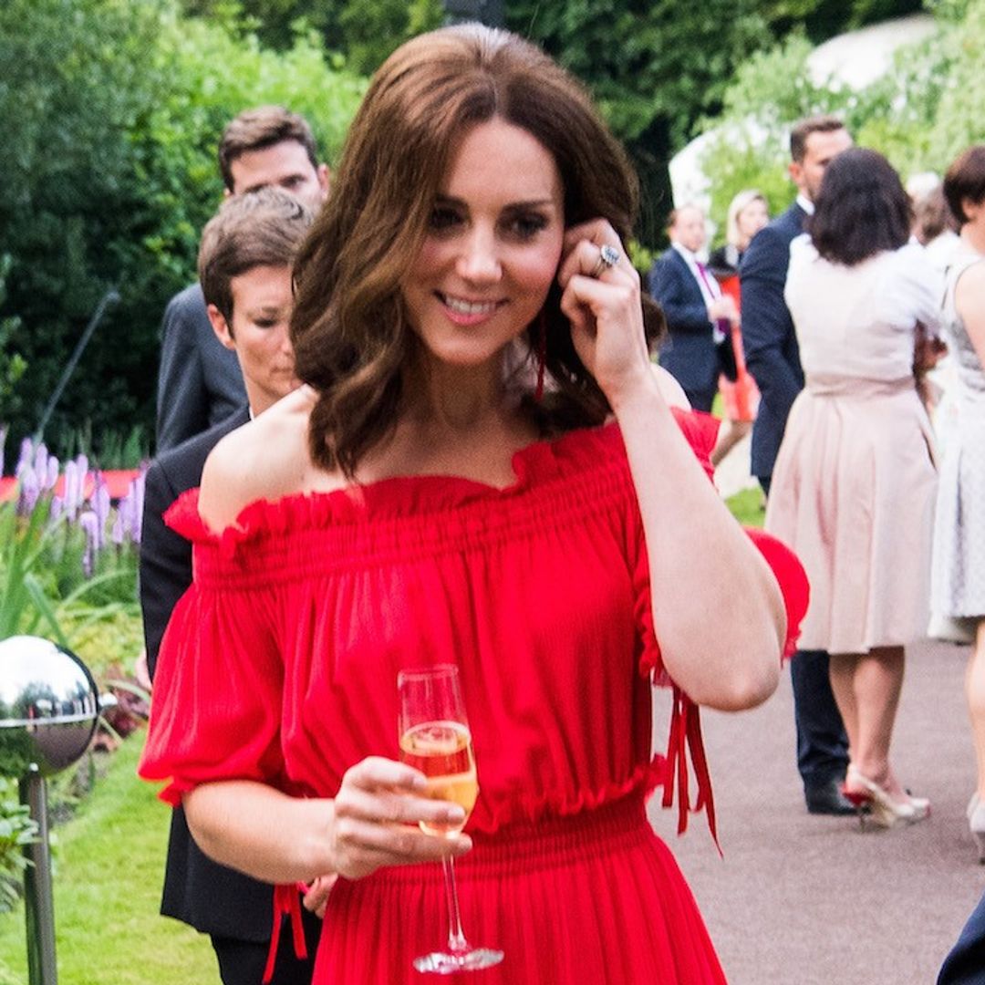Kate wows in red gown as she discreetly attends mum Carole’s birthday at Pippa’s home