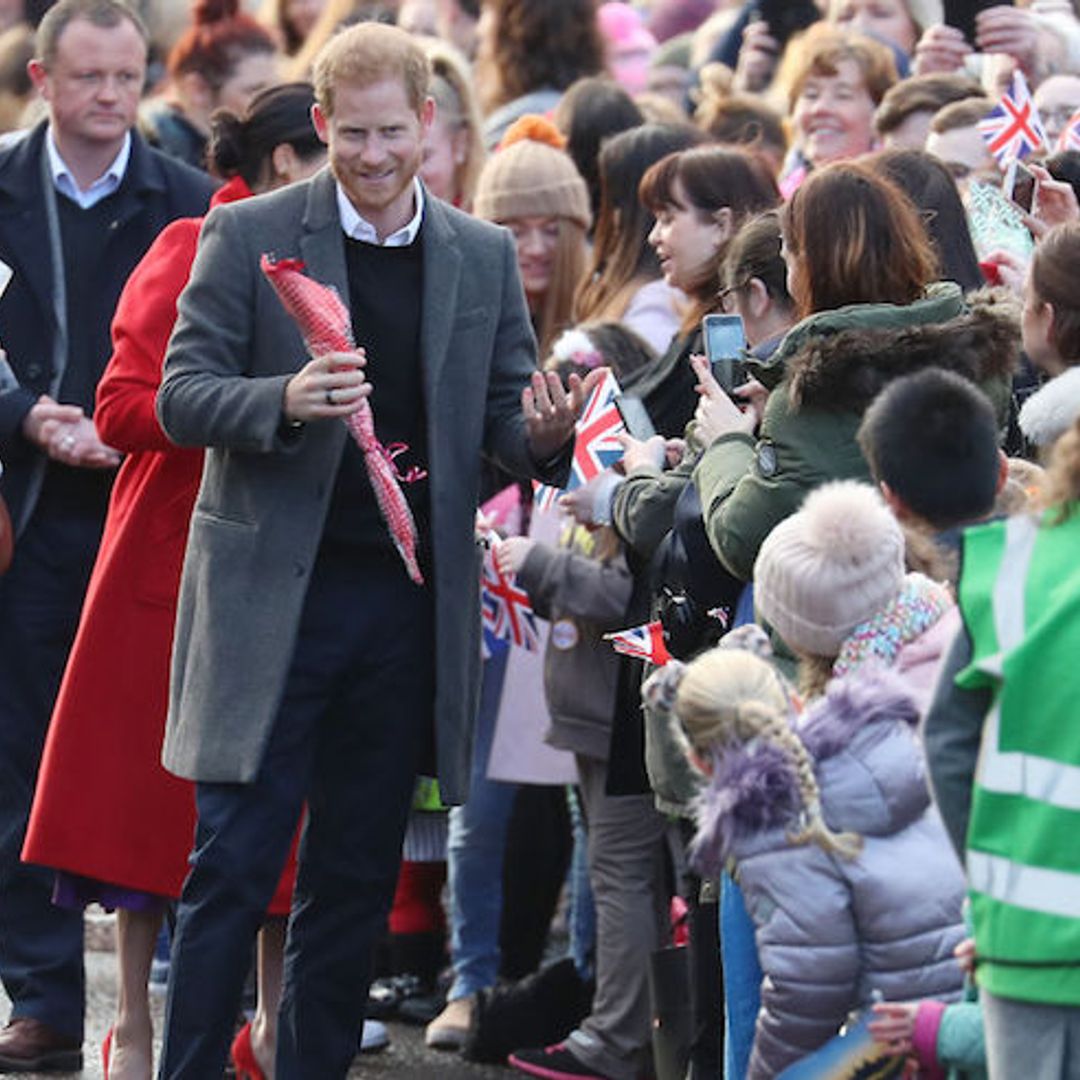 This was Prince Harry's adorable reaction to surprising royal baby gift 