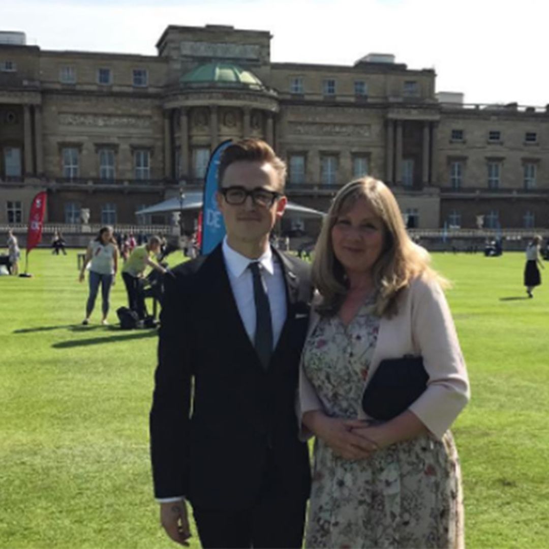 Tom Fletcher visits Buckingham Palace with mum - find out why!