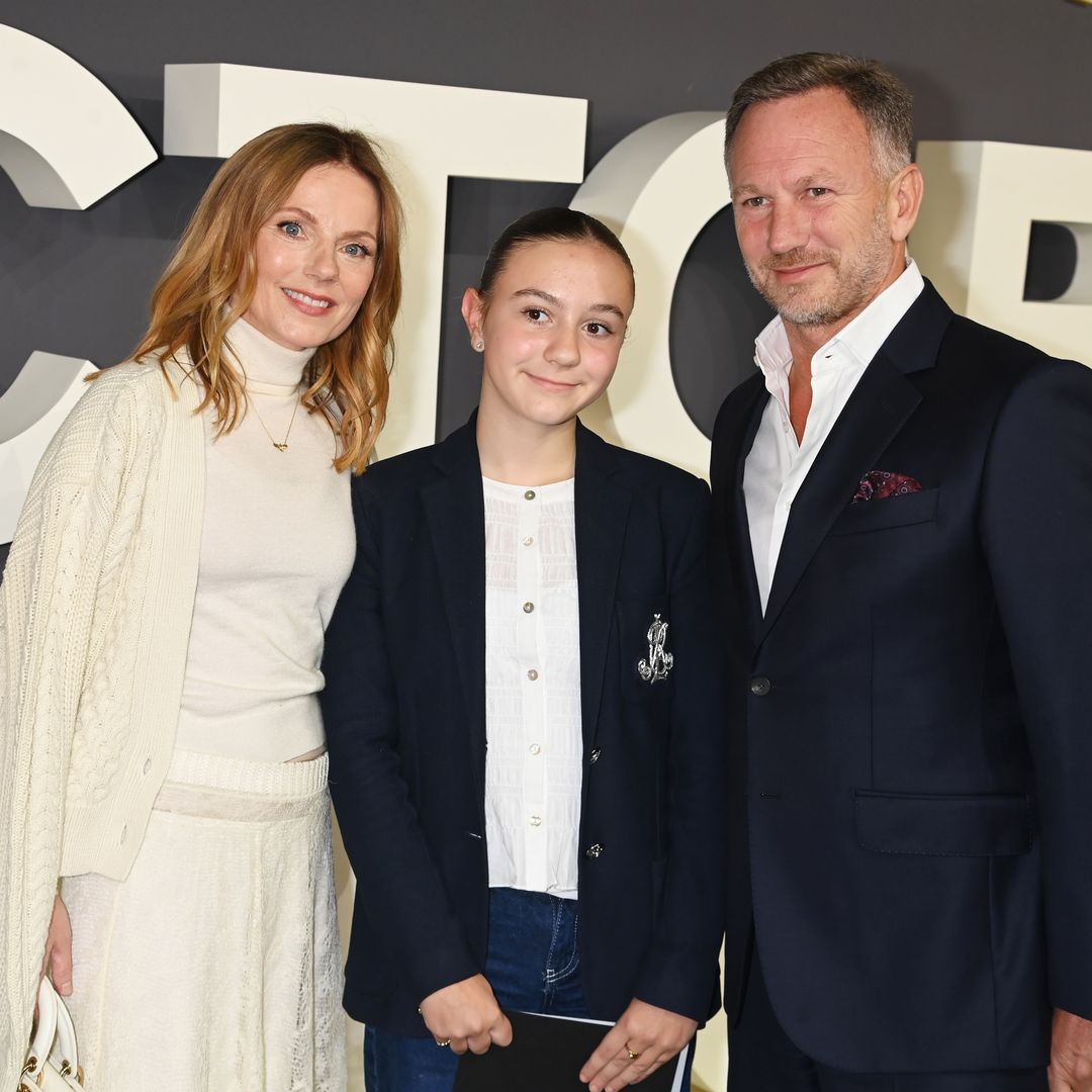 Geri Halliwell and Christian Horner put on a united front on the red carpet