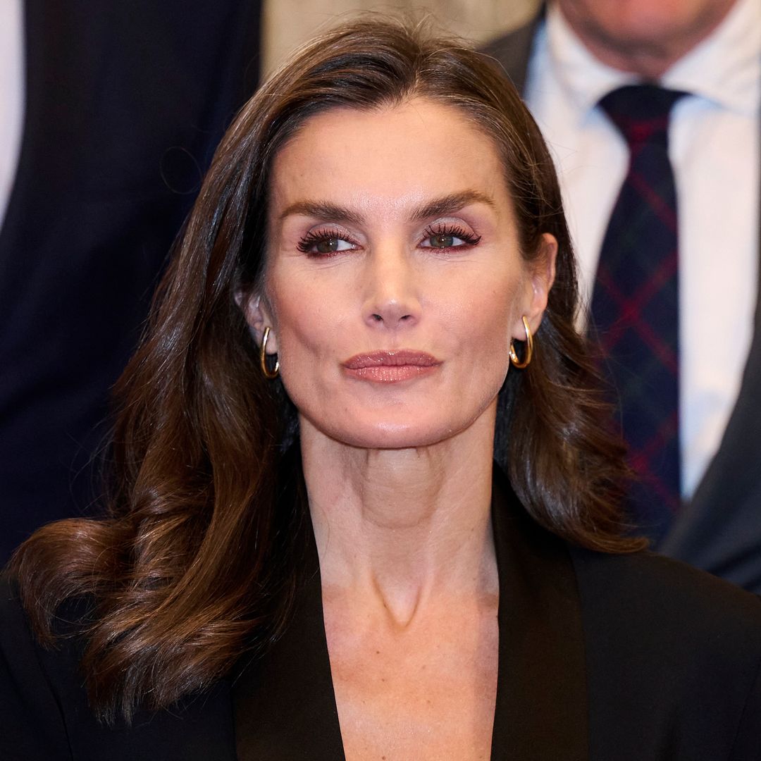 Queen Letizia oozes chic in luxurious dress as she enjoys date night ...