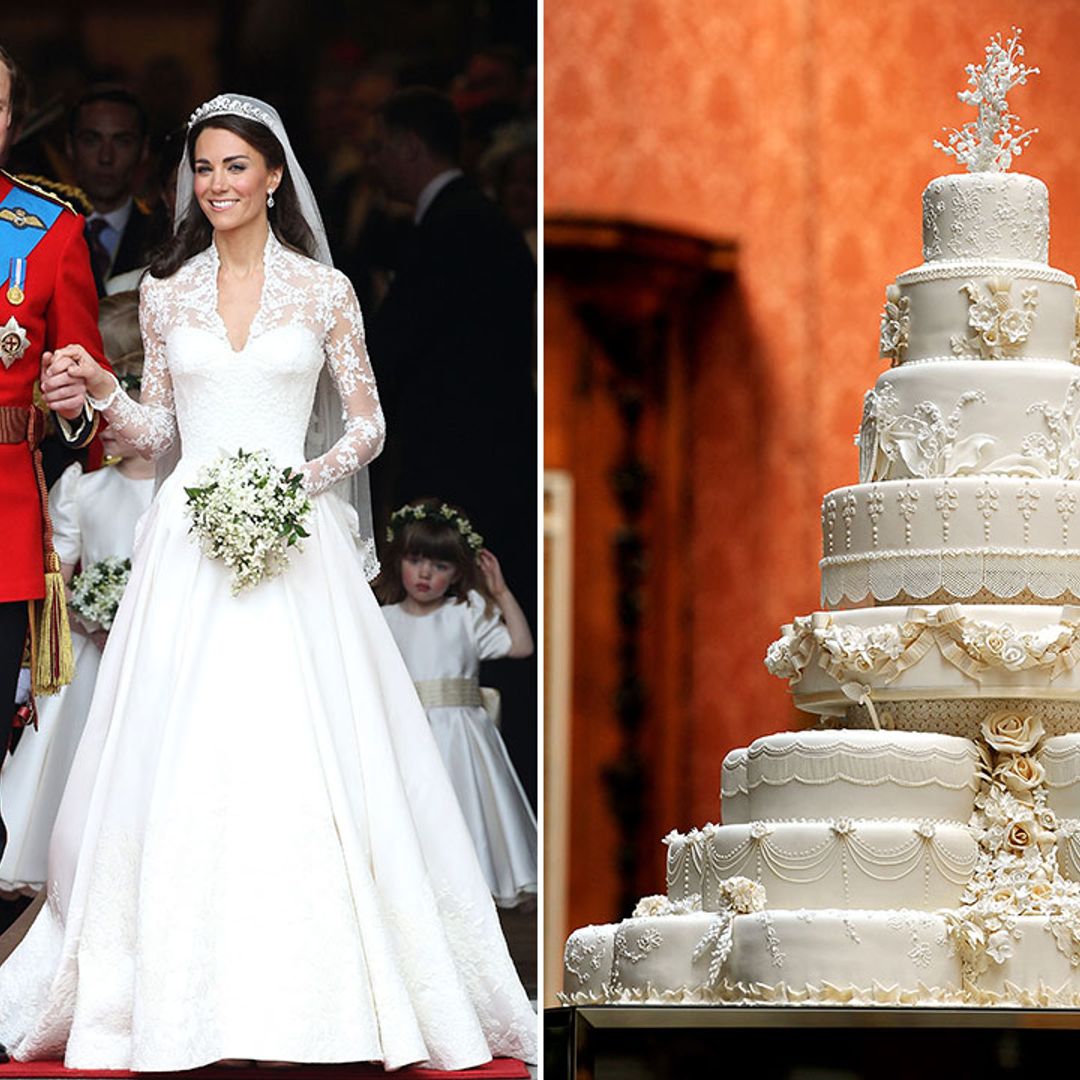 Fascinating fact about Kate Middleton and Prince William's wedding cake revealed