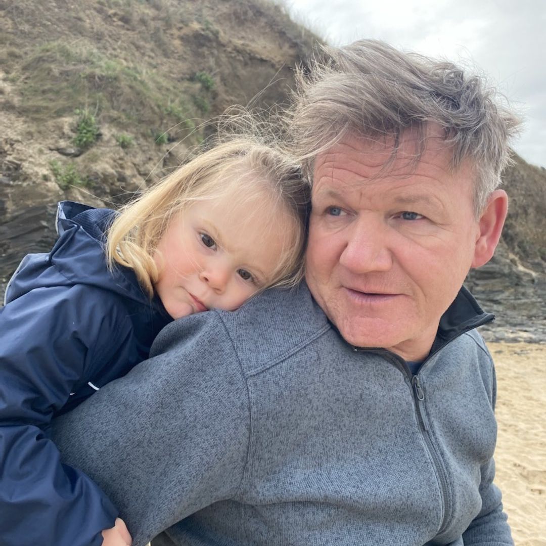 Gordon Ramsay melts hearts in precious new snap with mini-me son Oscar and rarely seen baby Jesse