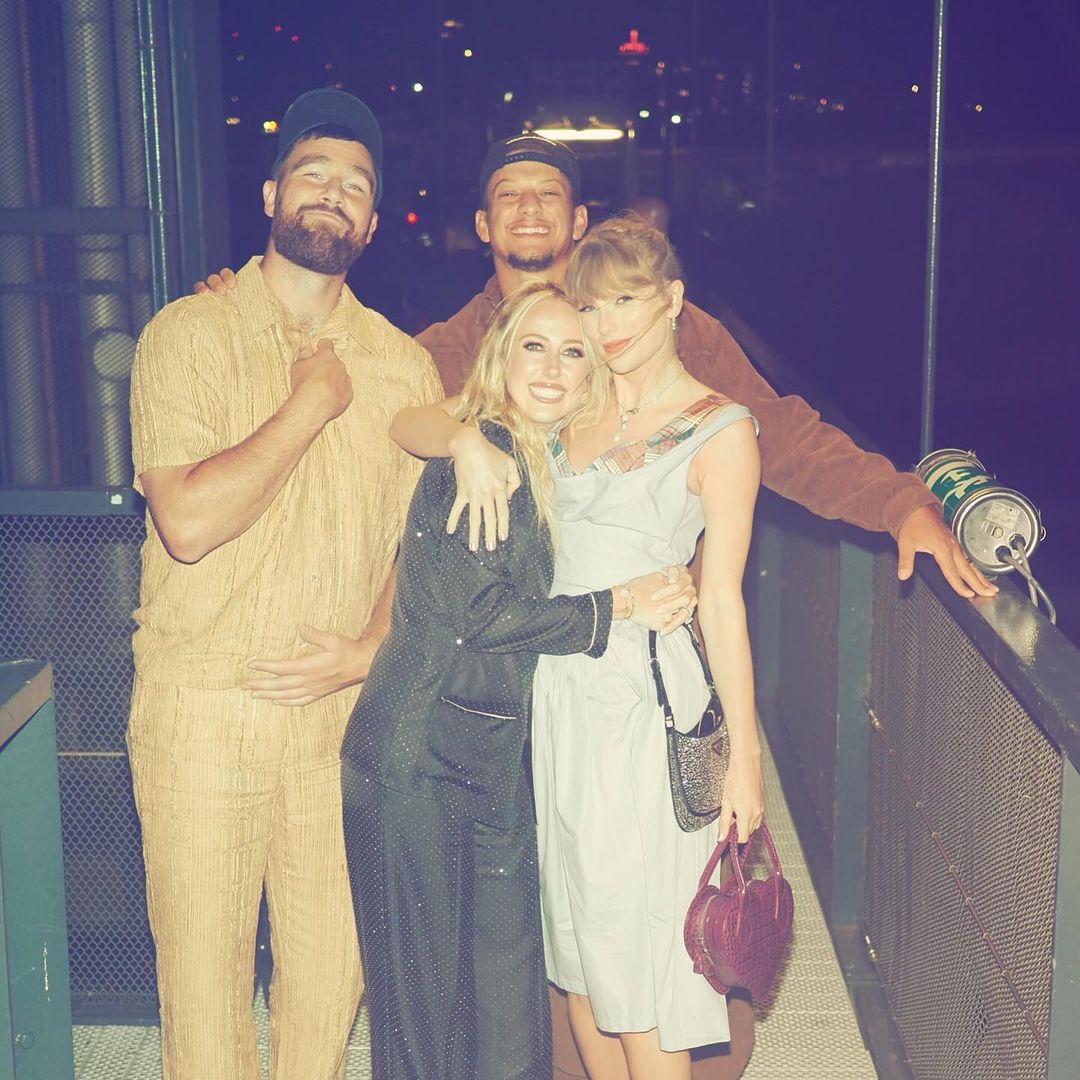 Brittany and Patrick Mahomes' secret date with Taylor Swift and Travis Kelce amid baby news