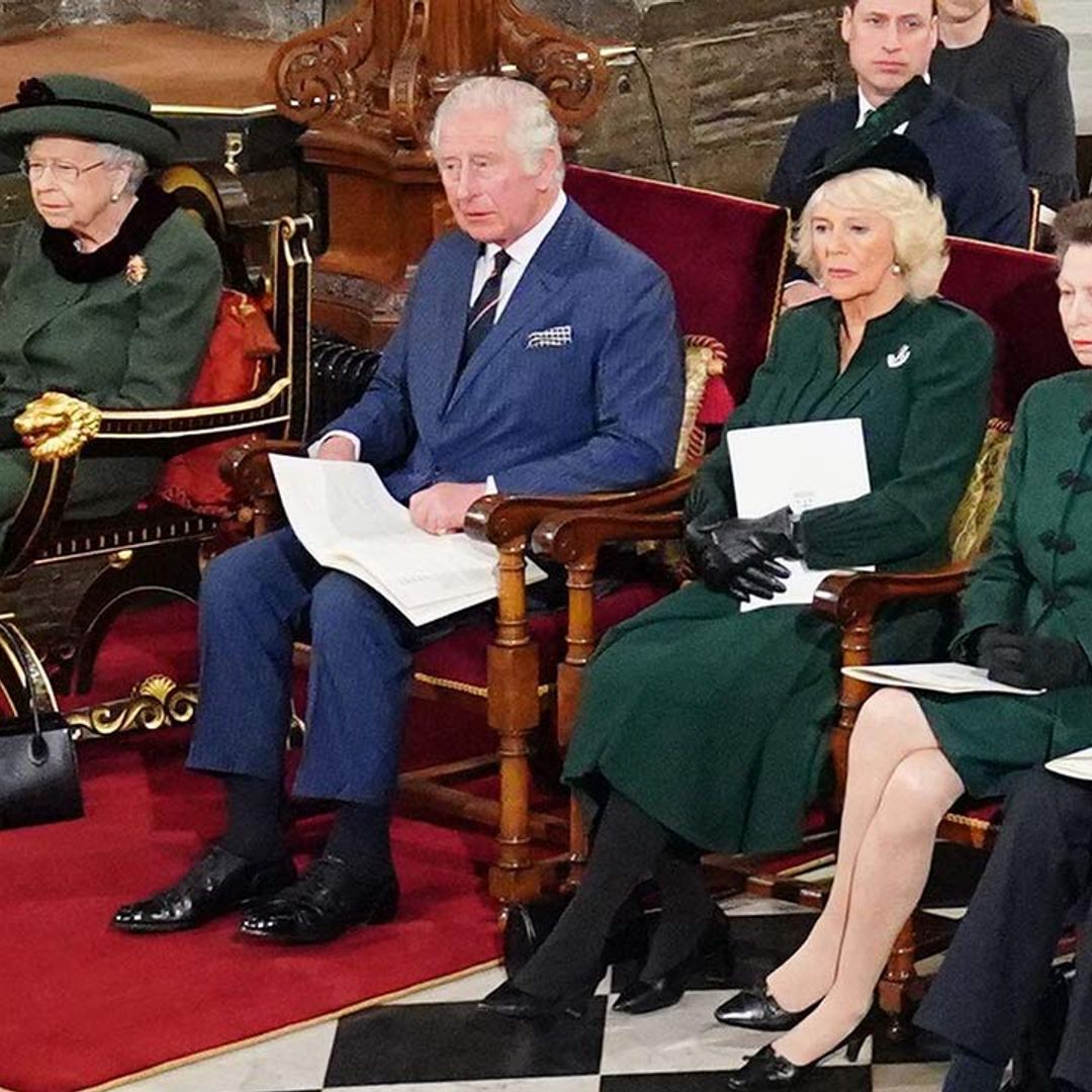 The Queen pays tribute to Prince Phillip with her beautiful 'Scarab' brooch at memorial service