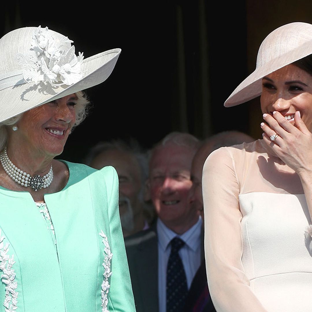 Did Meghan Markle just lend The Duchess of Cornwall her handbag?